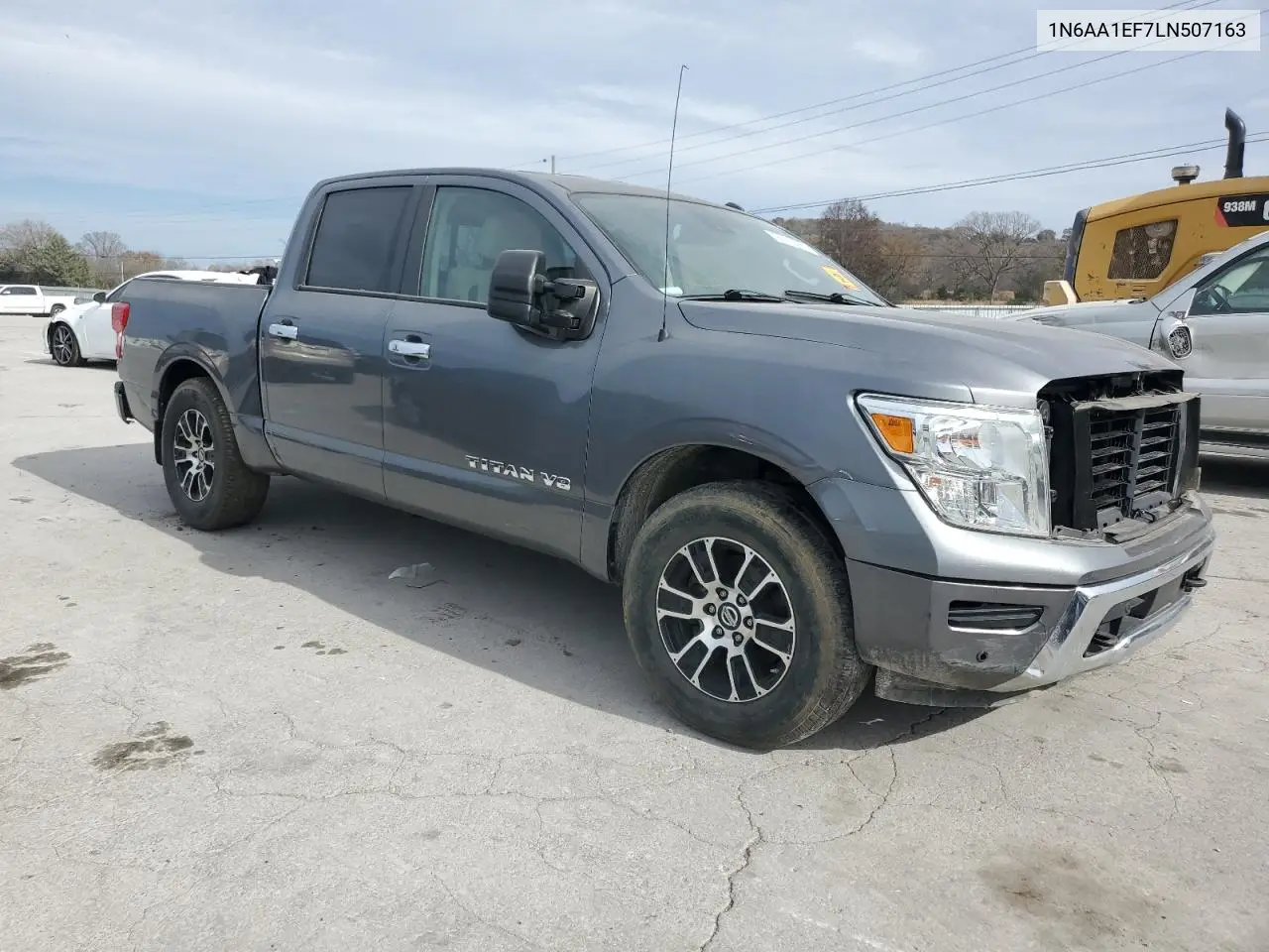 2020 Nissan Titan Sv 2Wd V8 Crew Cab 5.6L VIN: 1N6AA1EF7LN507163 Lot: 92375065