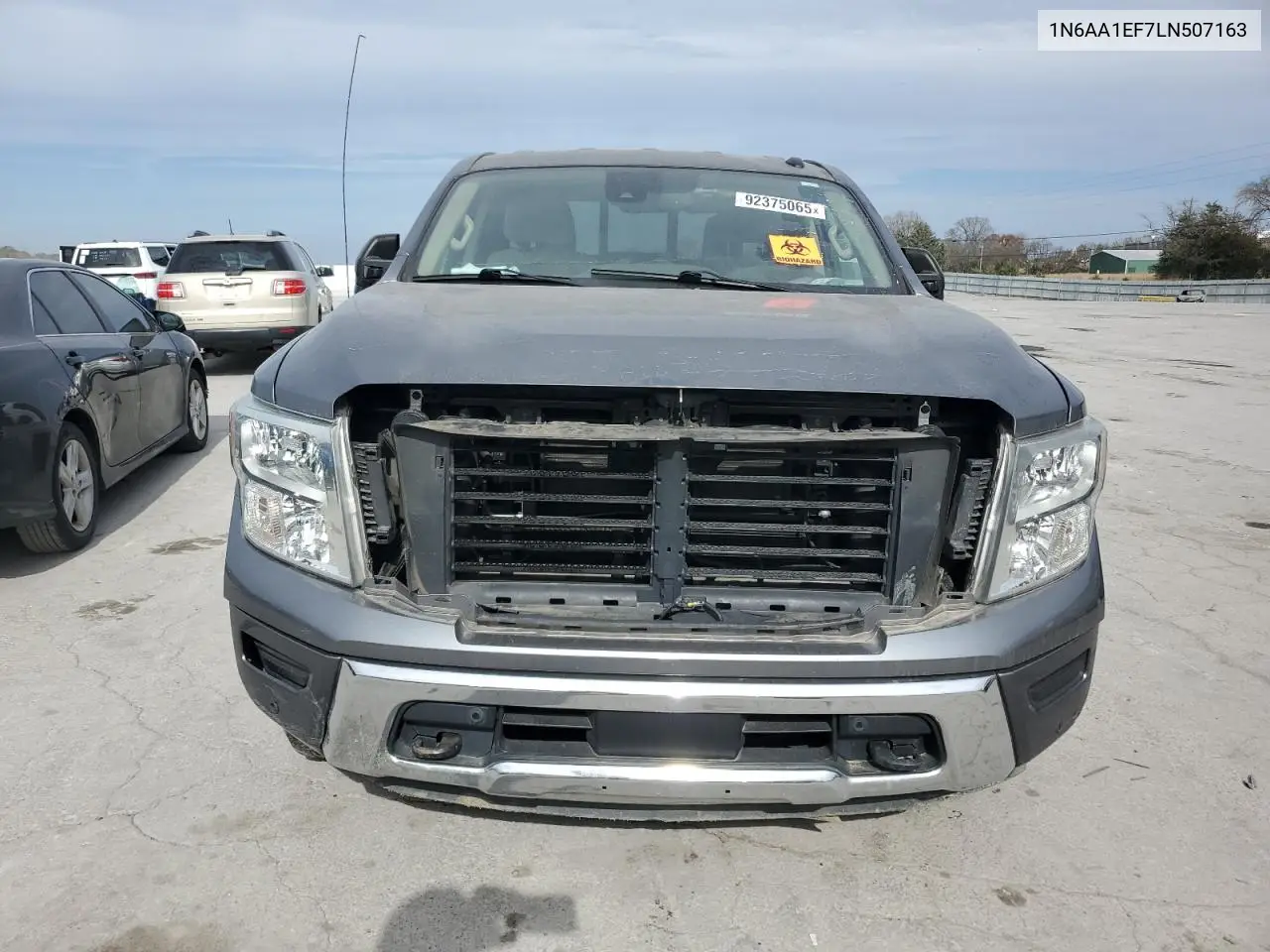 2020 Nissan Titan Sv 2Wd V8 Crew Cab 5.6L VIN: 1N6AA1EF7LN507163 Lot: 92375065
