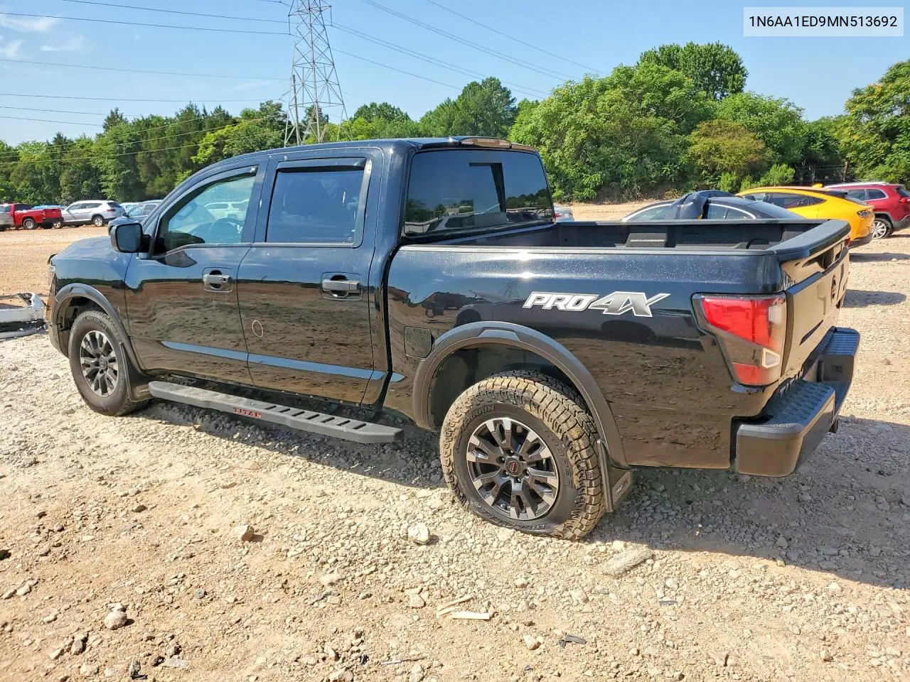 2021 Nissan Titan Pro-4X VIN: 1N6AA1ED9MN513692 Lot: 57192366
