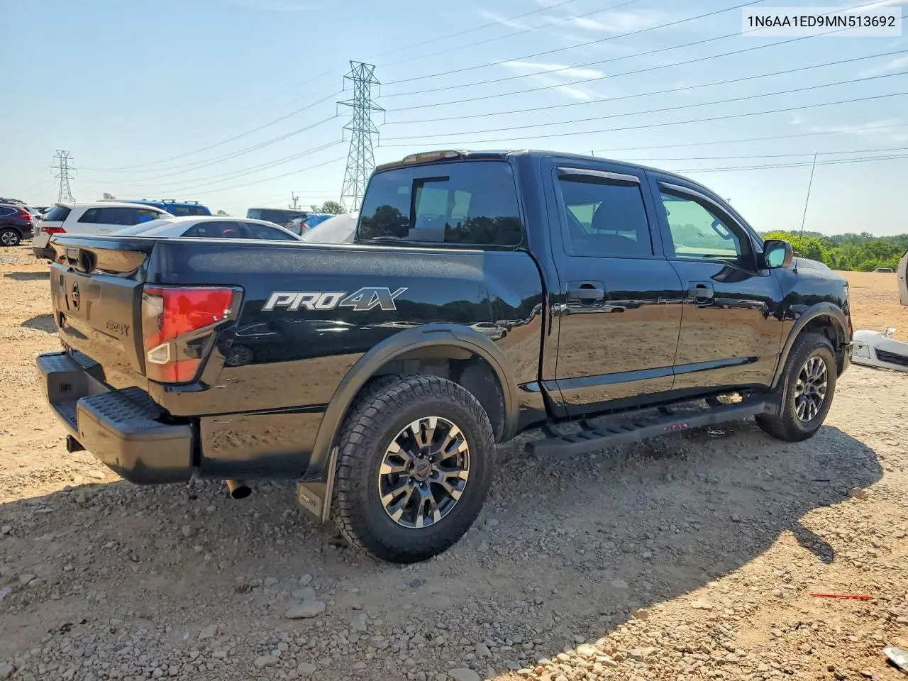2021 Nissan Titan Pro-4X VIN: 1N6AA1ED9MN513692 Lot: 57192366