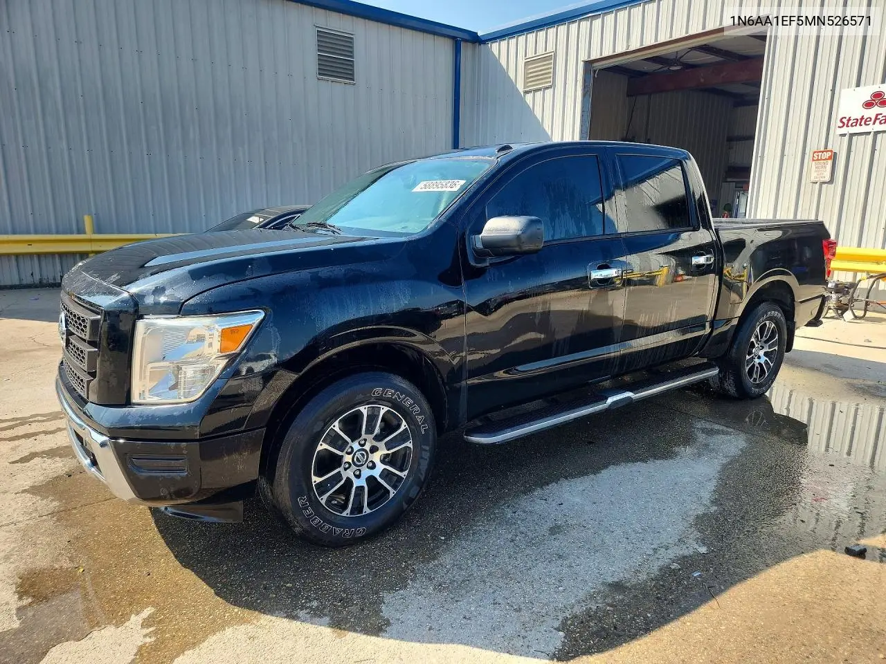 2021 Nissan Titan Sv VIN: 1N6AA1EF5MN526571 Lot: 58895836