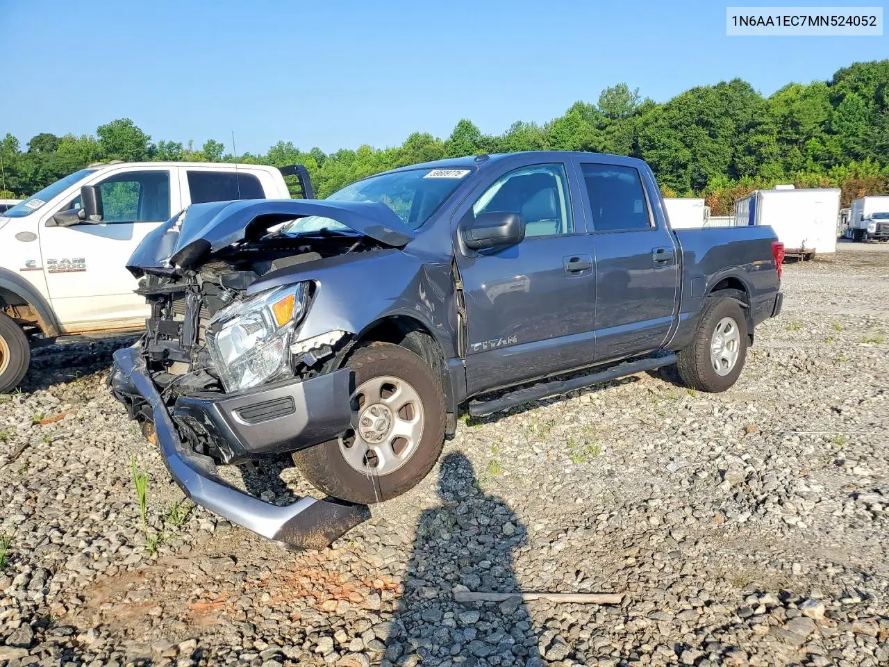 2021 Nissan Titan S VIN: 1N6AA1EC7MN524052 Lot: 59609776