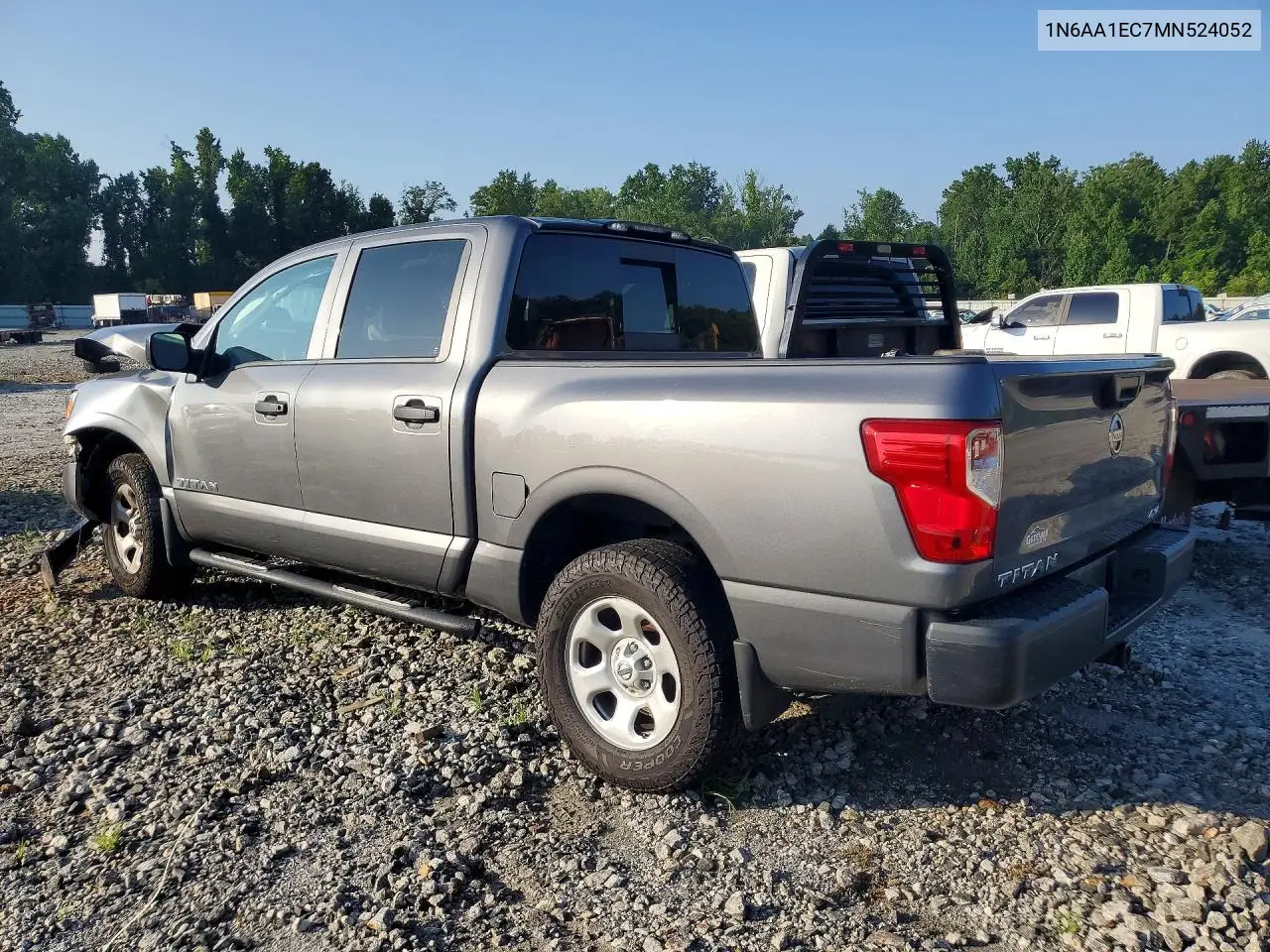 2021 Nissan Titan S VIN: 1N6AA1EC7MN524052 Lot: 59609776