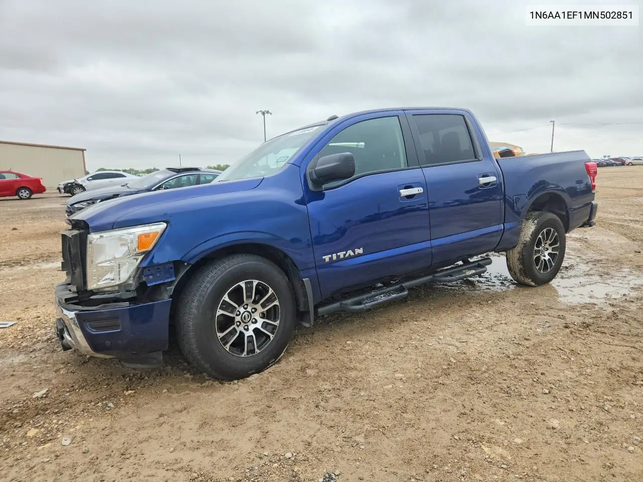 2021 Nissan Titan Sv VIN: 1N6AA1EF1MN502851 Lot: 61308046