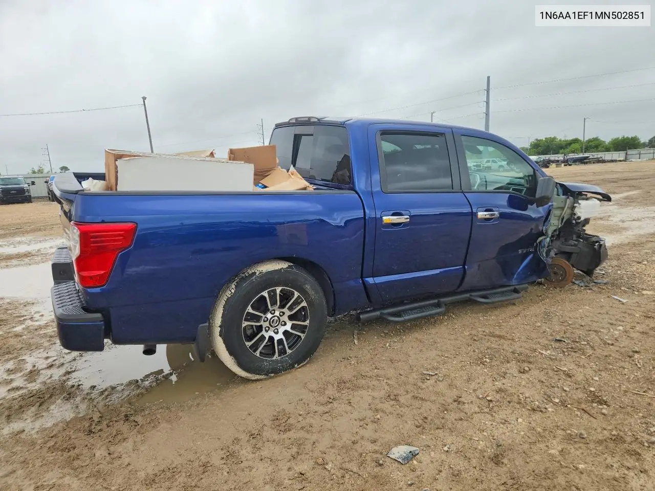 2021 Nissan Titan Sv VIN: 1N6AA1EF1MN502851 Lot: 61308046
