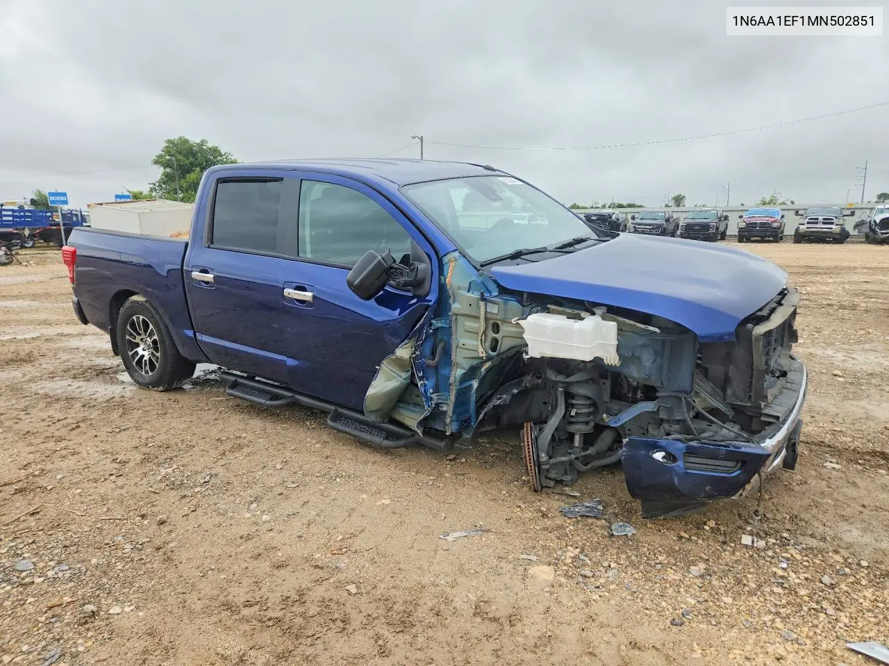 2021 Nissan Titan Sv VIN: 1N6AA1EF1MN502851 Lot: 61308046