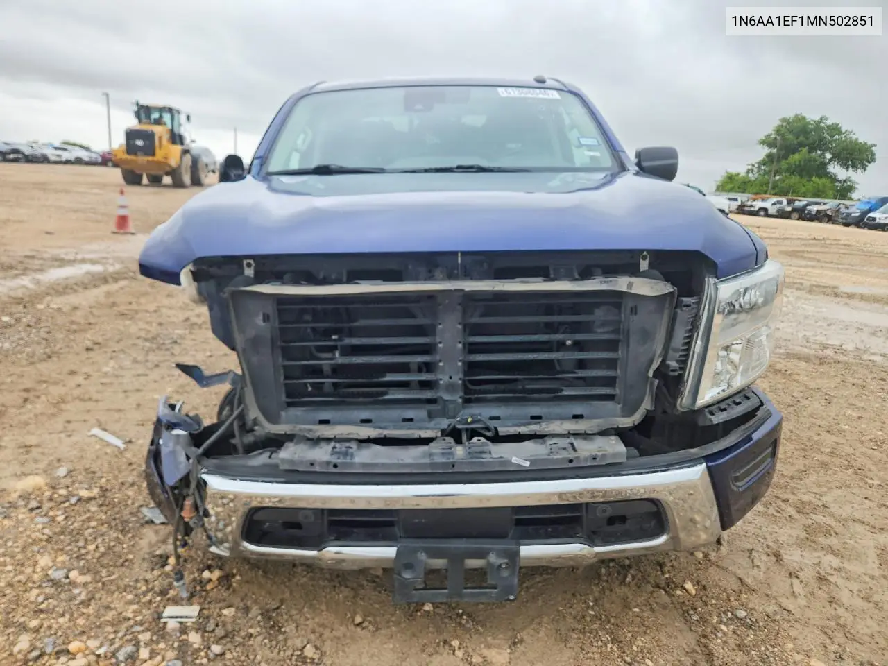 2021 Nissan Titan Sv VIN: 1N6AA1EF1MN502851 Lot: 61308046