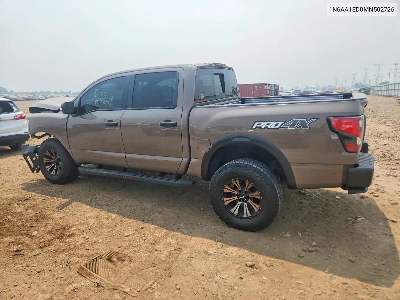2021 Nissan Titan Pro-4X VIN: 1N6AA1ED0MN502726 Lot: 61353906