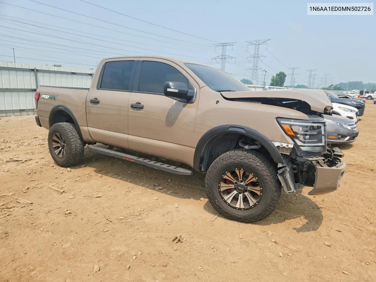2021 Nissan Titan Pro-4X VIN: 1N6AA1ED0MN502726 Lot: 61353906