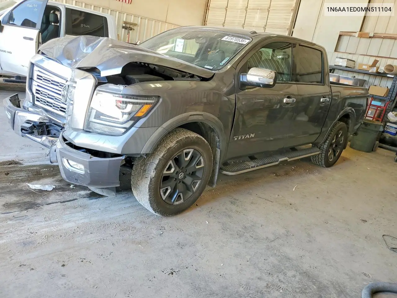 2021 Nissan Titan Platinum Reserve VIN: 1N6AA1ED0MN511104 Lot: 61970536