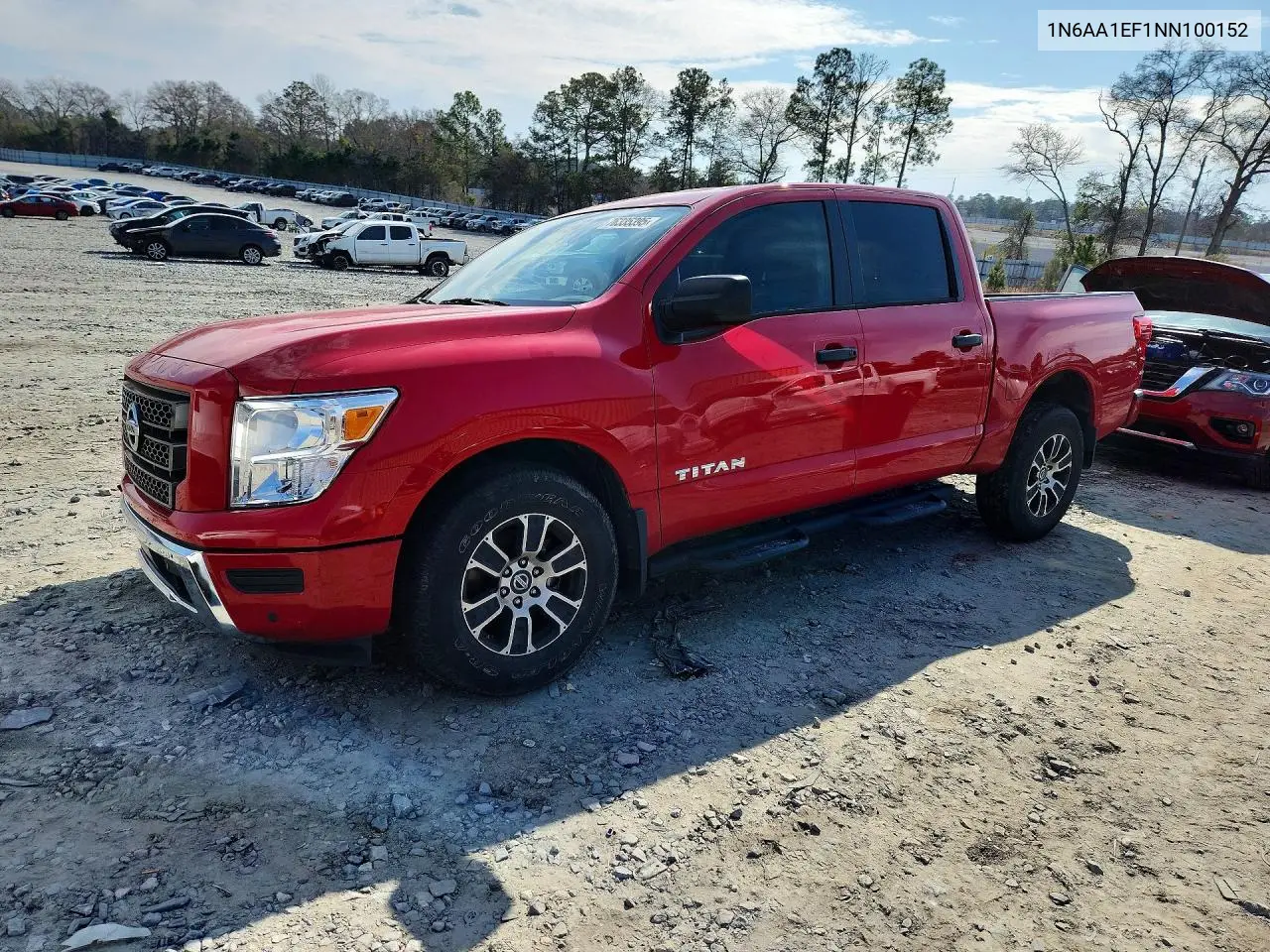 2022 Nissan Titan Sv VIN: 1N6AA1EF1NN100152 Lot: 48815646