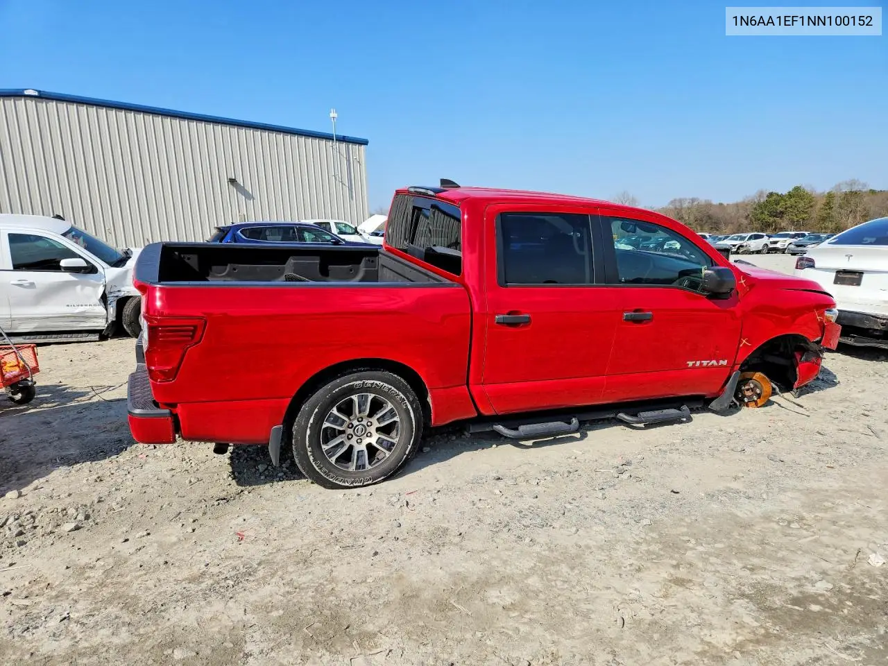 2022 Nissan Titan Sv VIN: 1N6AA1EF1NN100152 Lot: 48815646