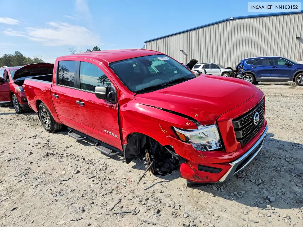2022 Nissan Titan Sv VIN: 1N6AA1EF1NN100152 Lot: 48815646