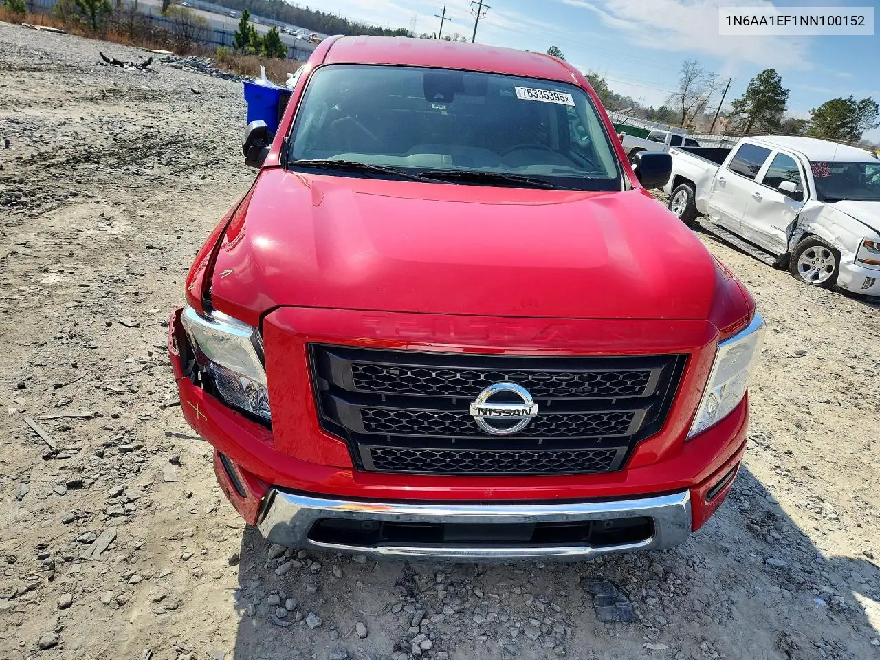 2022 Nissan Titan Sv VIN: 1N6AA1EF1NN100152 Lot: 48815646