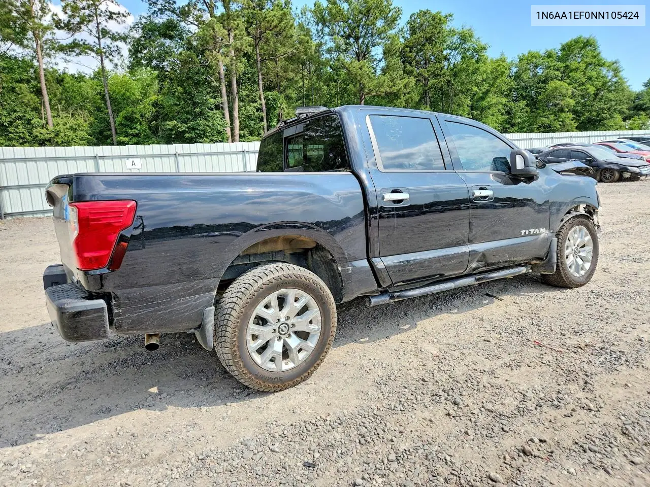 2022 Nissan Titan Sv VIN: 1N6AA1EF0NN105424 Lot: 57116566