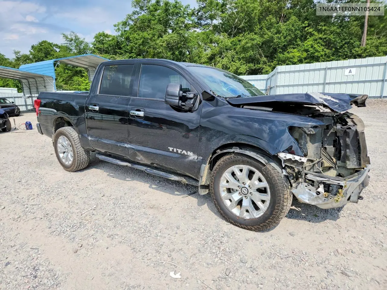 2022 Nissan Titan Sv VIN: 1N6AA1EF0NN105424 Lot: 57116566