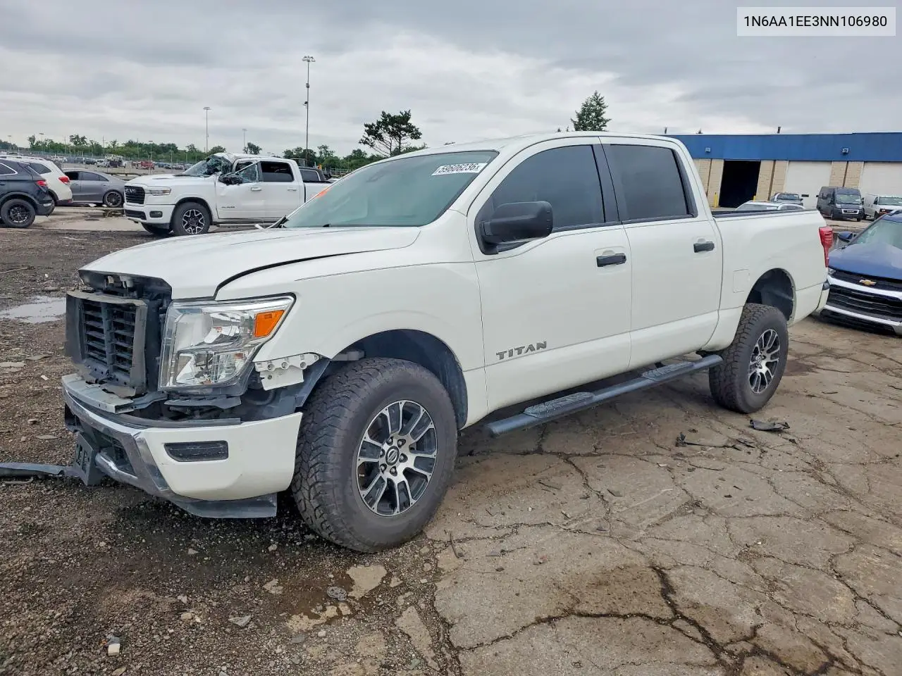 2022 Nissan Titan S VIN: 1N6AA1EE3NN106980 Lot: 59606236