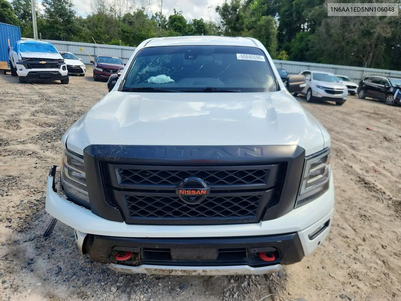 2022 Nissan Titan Pro-4X VIN: 1N6AA1ED5NN106048 Lot: 60840596