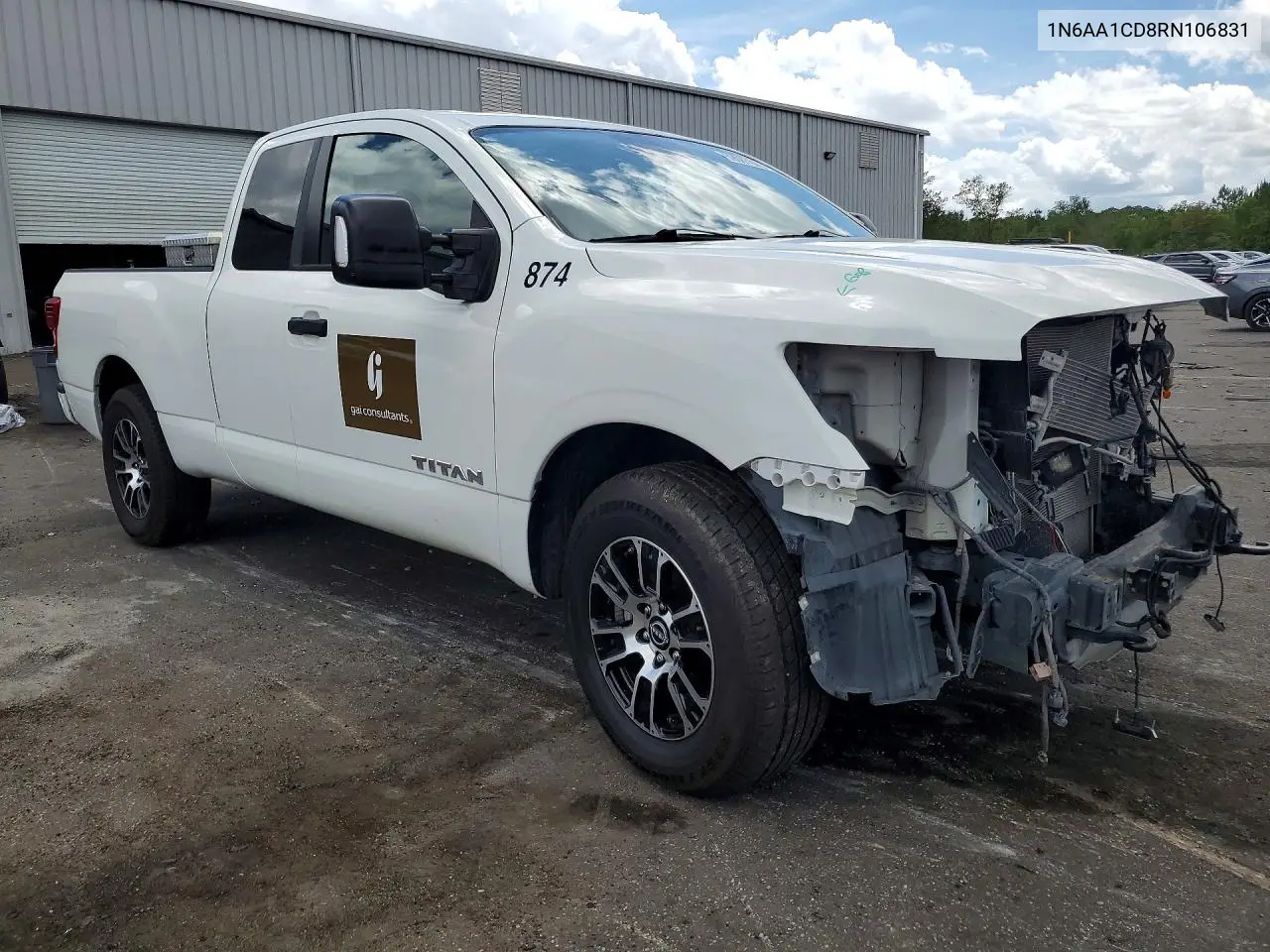 2024 Nissan Titan Sv VIN: 1N6AA1CD8RN106831 Lot: 59087306