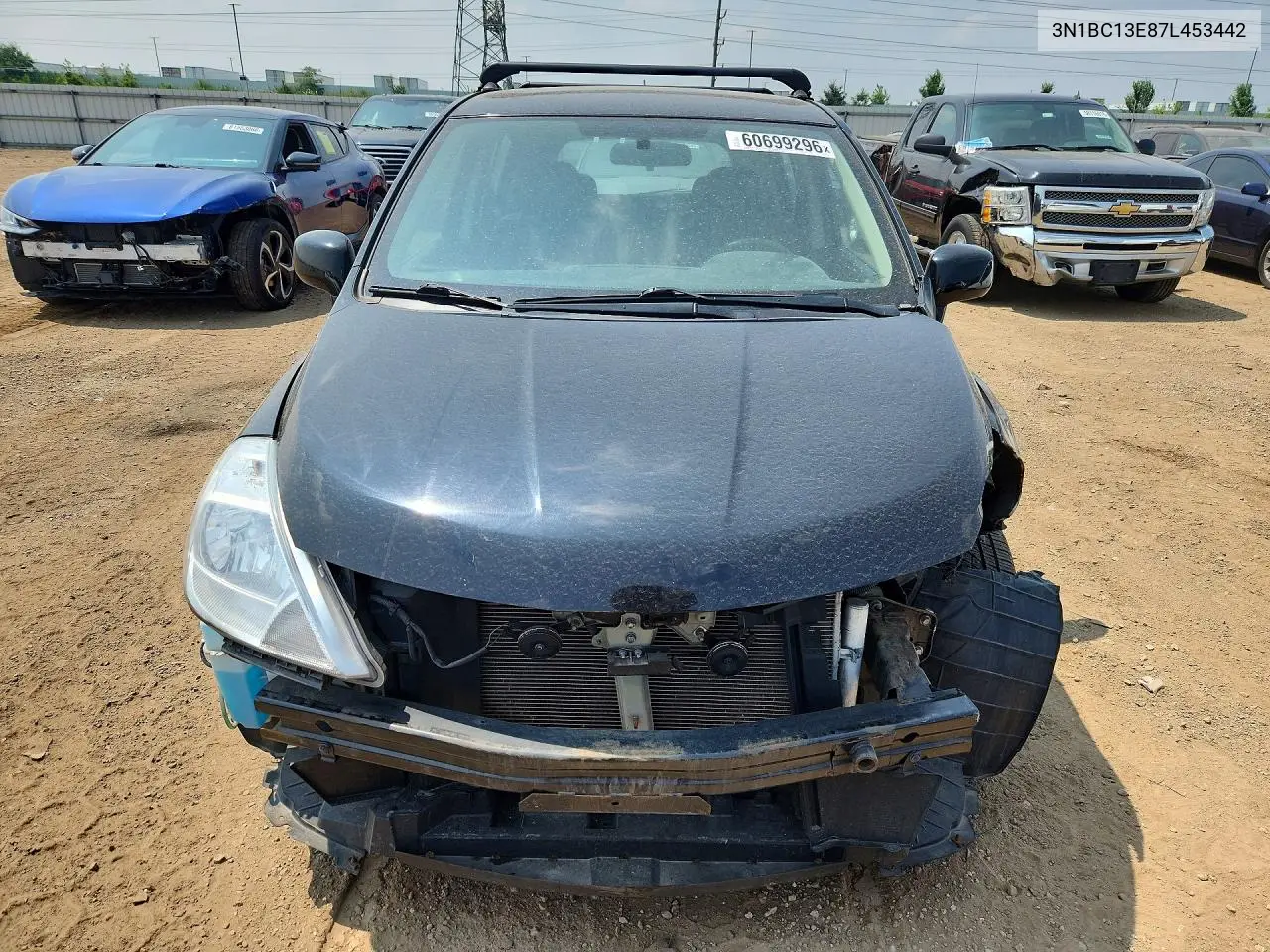 2007 Nissan Versa 1.8 S VIN: 3N1BC13E87L453442 Lot: 60699296