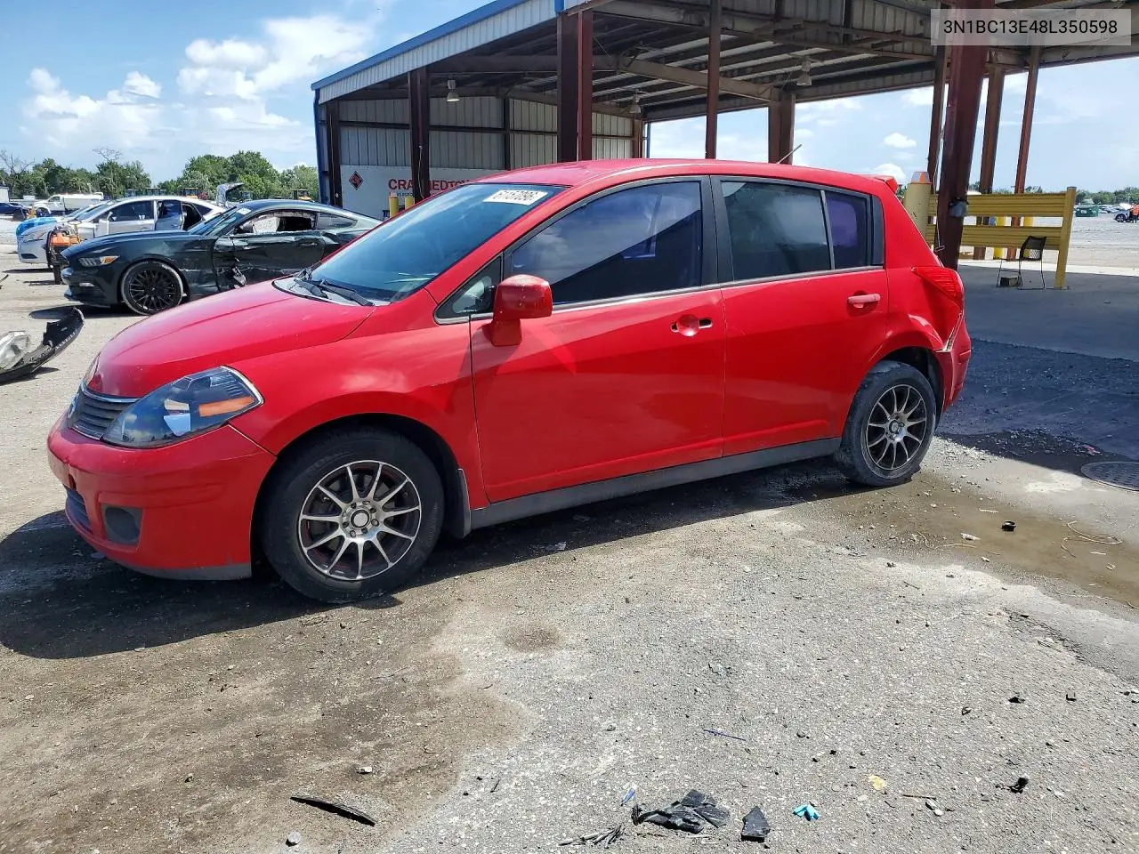 2008 Nissan Versa 1.8 S VIN: 3N1BC13E48L350598 Lot: 61157096
