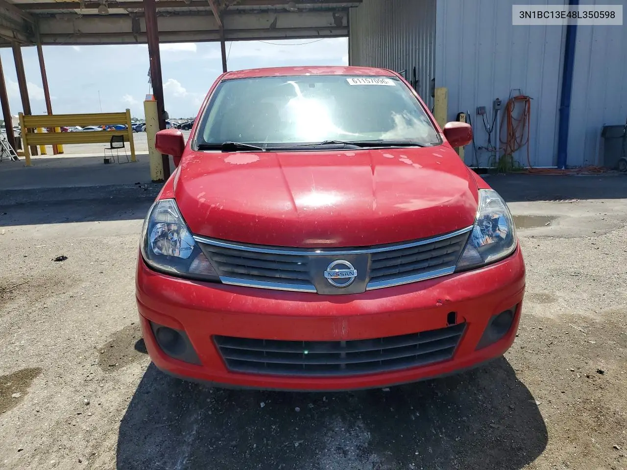 2008 Nissan Versa 1.8 S VIN: 3N1BC13E48L350598 Lot: 61157096
