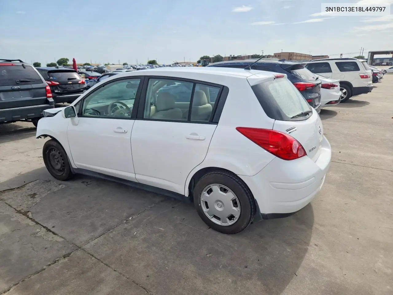 2008 Nissan Versa 1.8 S VIN: 3N1BC13E18L449797 Lot: 61510526