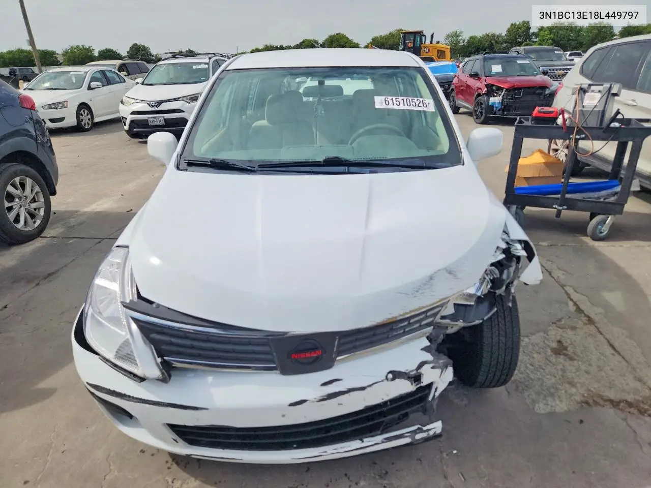 2008 Nissan Versa 1.8 S VIN: 3N1BC13E18L449797 Lot: 61510526