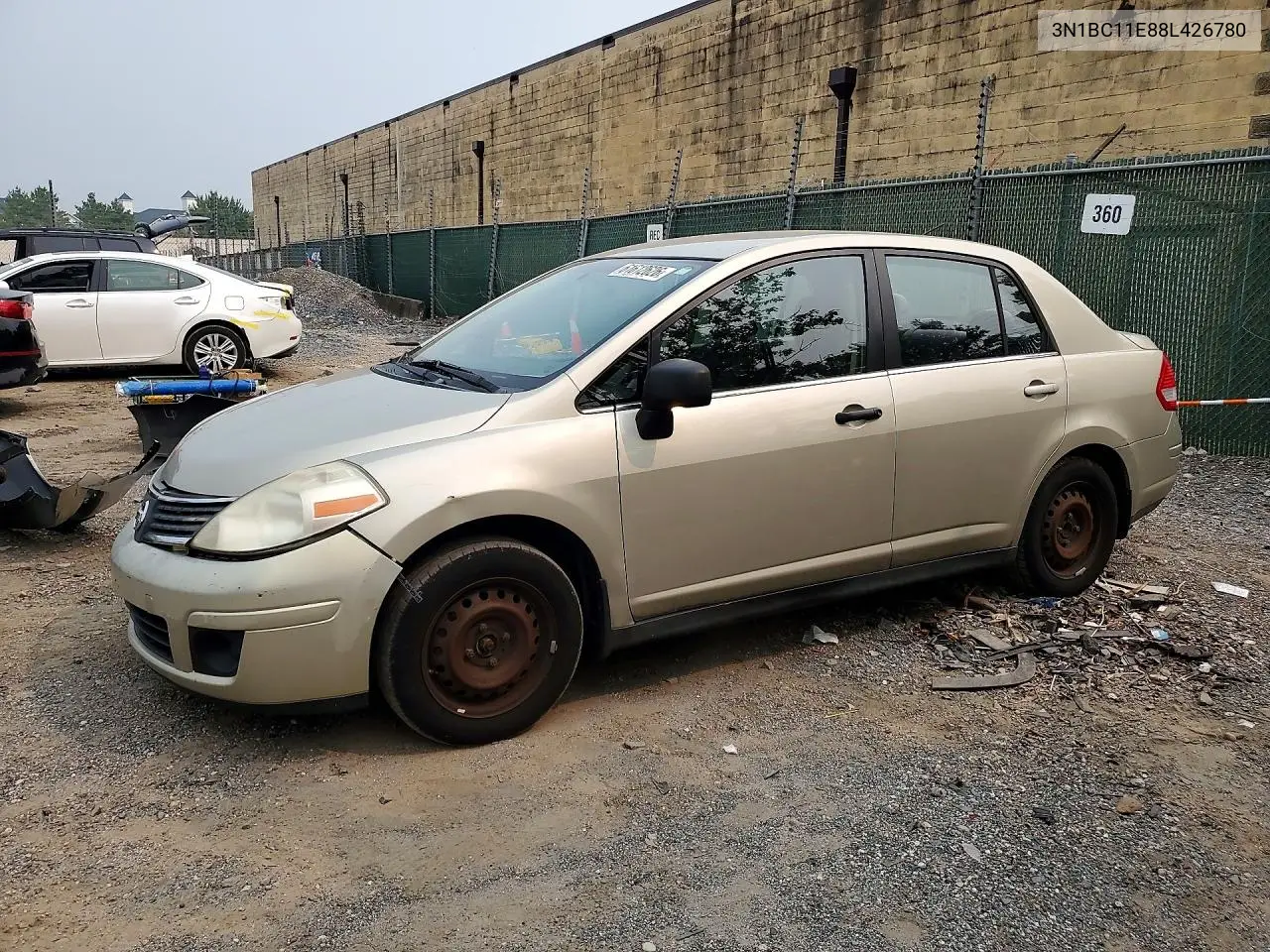 2008 Nissan Versa 1.8 S VIN: 3N1BC11E88L426780 Lot: 61612626