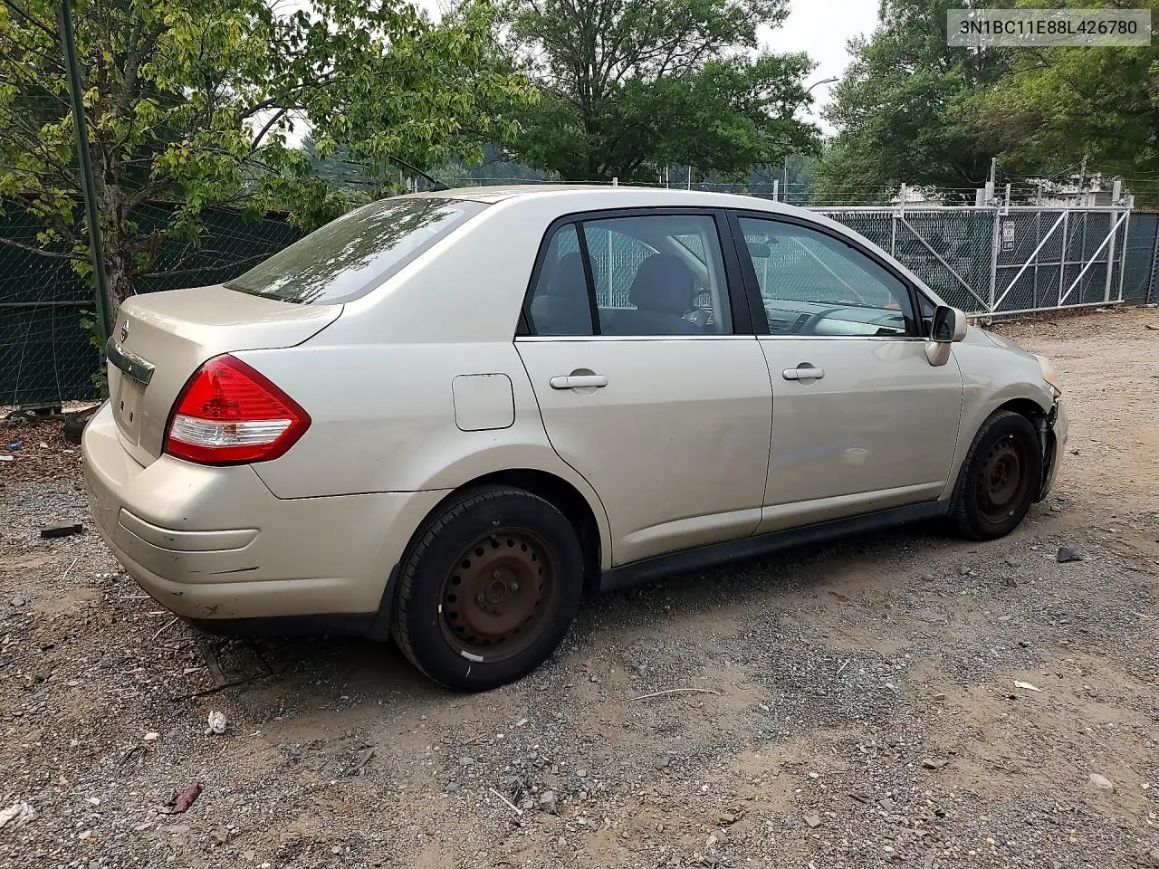 2008 Nissan Versa 1.8 S VIN: 3N1BC11E88L426780 Lot: 61612626