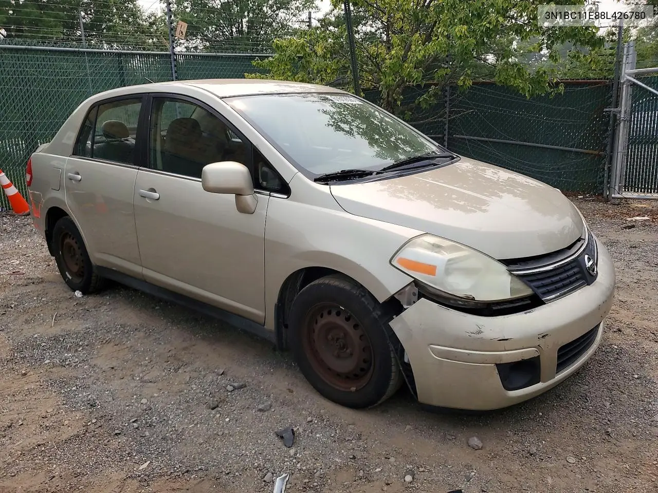 2008 Nissan Versa 1.8 S VIN: 3N1BC11E88L426780 Lot: 61612626