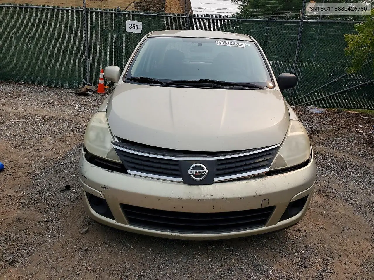 2008 Nissan Versa 1.8 S VIN: 3N1BC11E88L426780 Lot: 61612626
