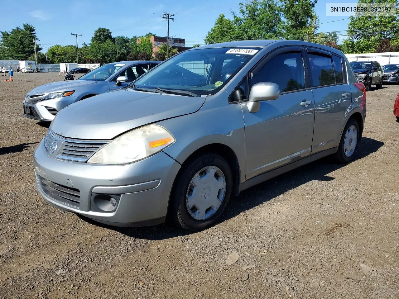 2008 Nissan Versa 1.8 S VIN: 3N1BC13E98L392197 Lot: 61801706