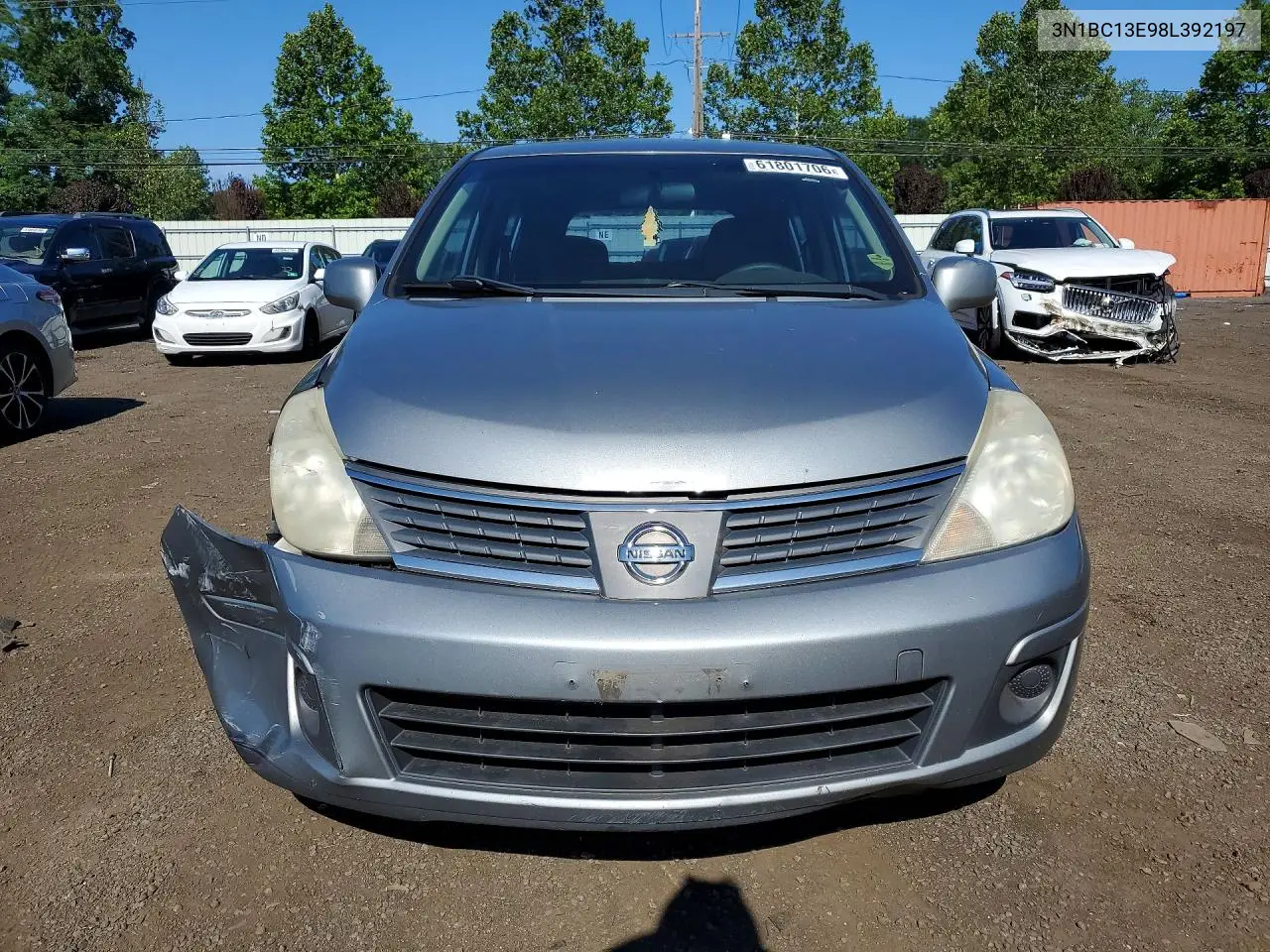 2008 Nissan Versa 1.8 S VIN: 3N1BC13E98L392197 Lot: 61801706