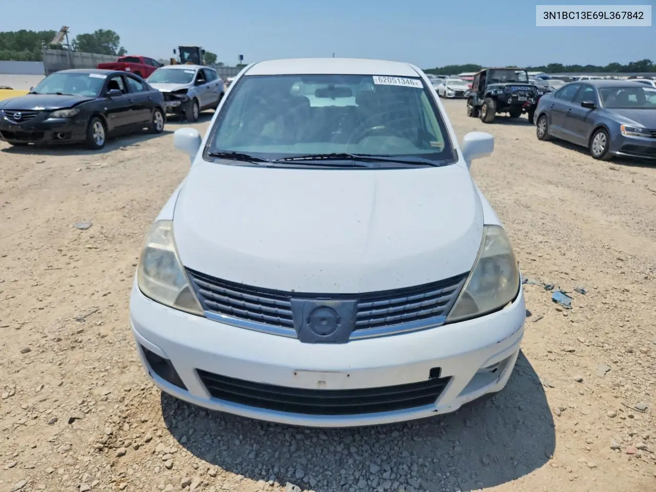 2009 Nissan Versa 1.8 S VIN: 3N1BC13E69L367842 Lot: 62051346