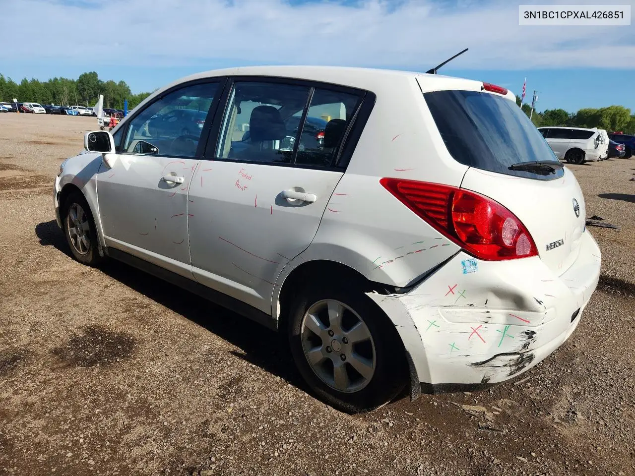 2010 Nissan Versa 1.8 S VIN: 3N1BC1CPXAL426851 Lot: 59576826