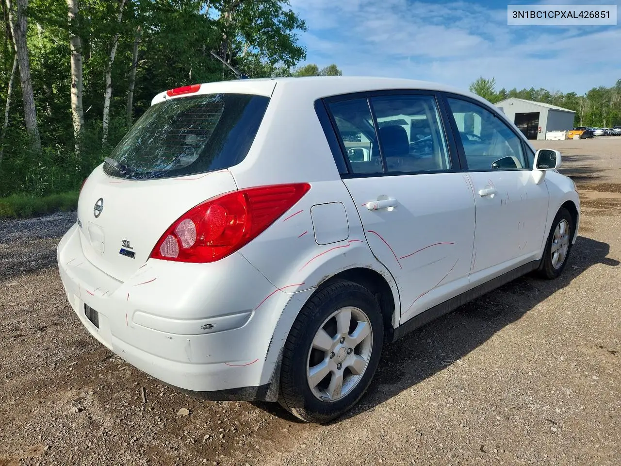 2010 Nissan Versa 1.8 S VIN: 3N1BC1CPXAL426851 Lot: 59576826