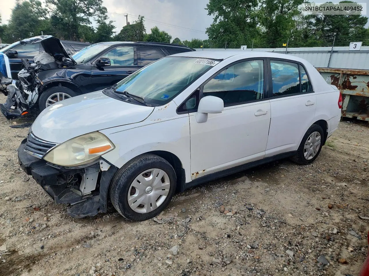2010 Nissan Versa 1.8 S VIN: 3N1BC1AP6AL409452 Lot: 60217186