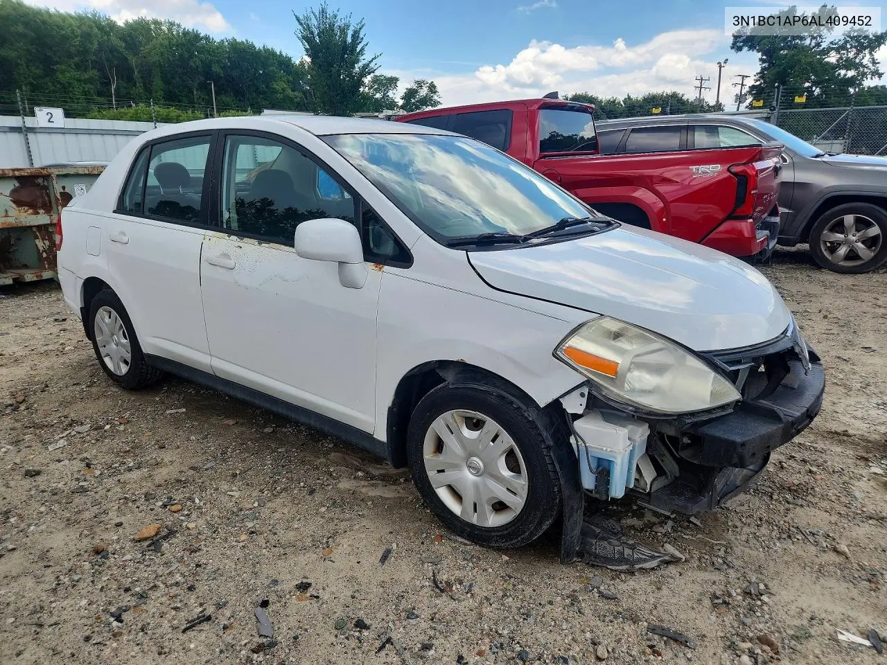 2010 Nissan Versa 1.8 S VIN: 3N1BC1AP6AL409452 Lot: 60217186