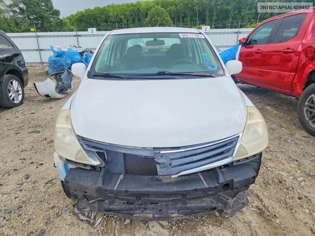2010 Nissan Versa 1.8 S VIN: 3N1BC1AP6AL409452 Lot: 60217186