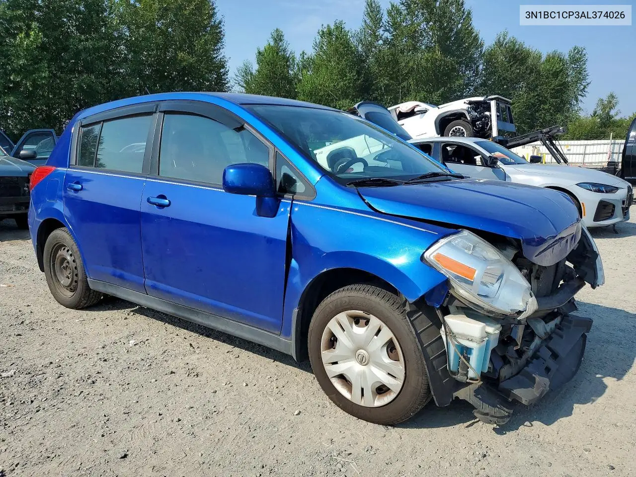 2010 Nissan Versa 1.8 S VIN: 3N1BC1CP3AL374026 Lot: 62061046