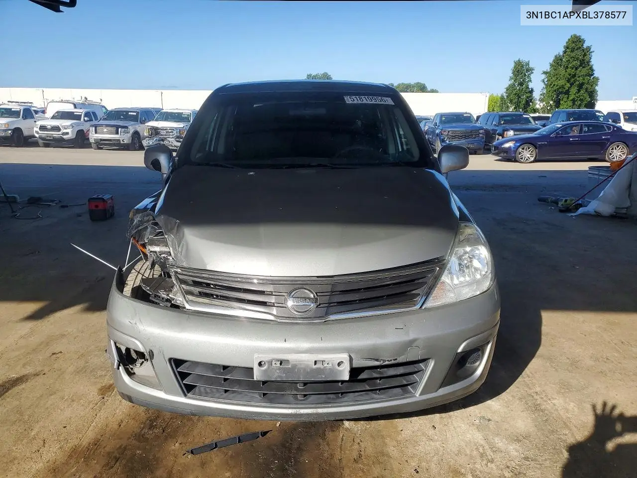 2011 Nissan Versa 1.8 S VIN: 3N1BC1APXBL378577 Lot: 51819956