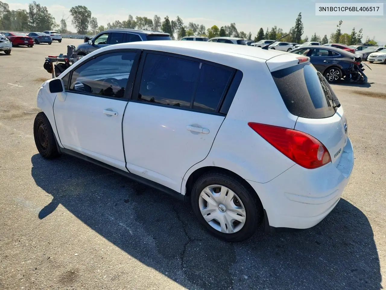 2011 Niss Versa VIN: 3N1BC1CP6BL406517 Lot: 58753076