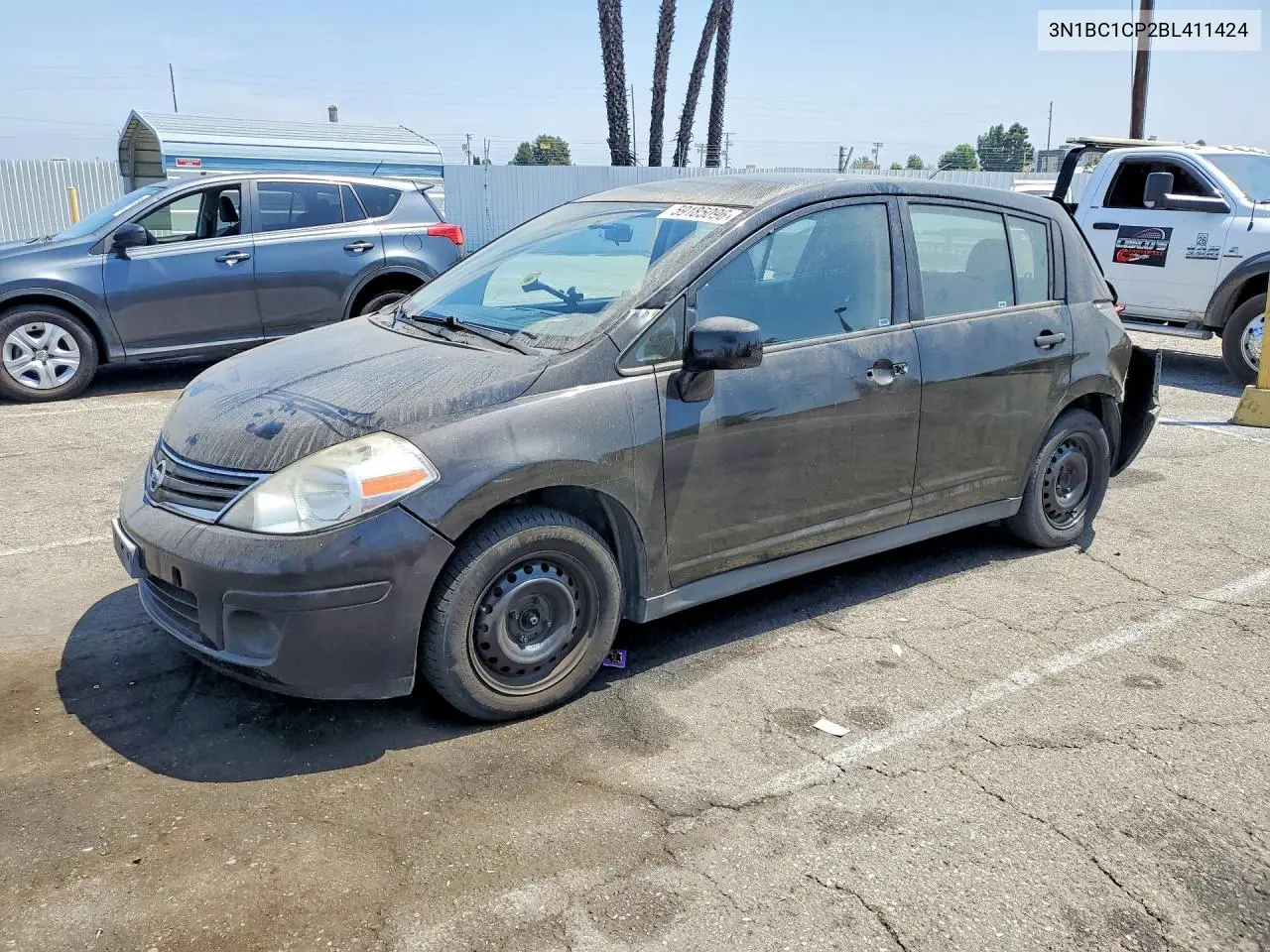 2011 Nissan Versa 1.8 S VIN: 3N1BC1CP2BL411424 Lot: 59185096