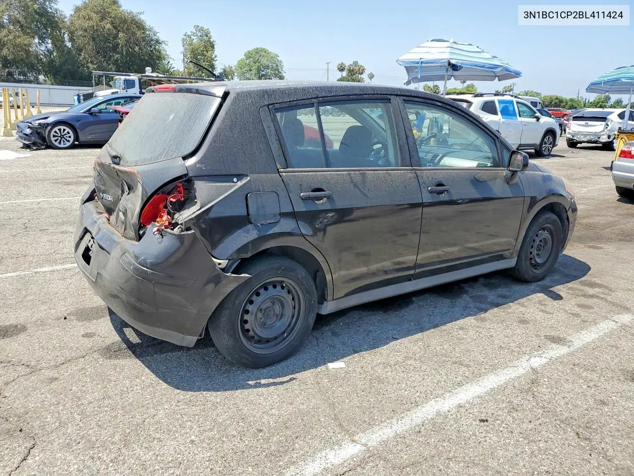 2011 Nissan Versa 1.8 S VIN: 3N1BC1CP2BL411424 Lot: 59185096
