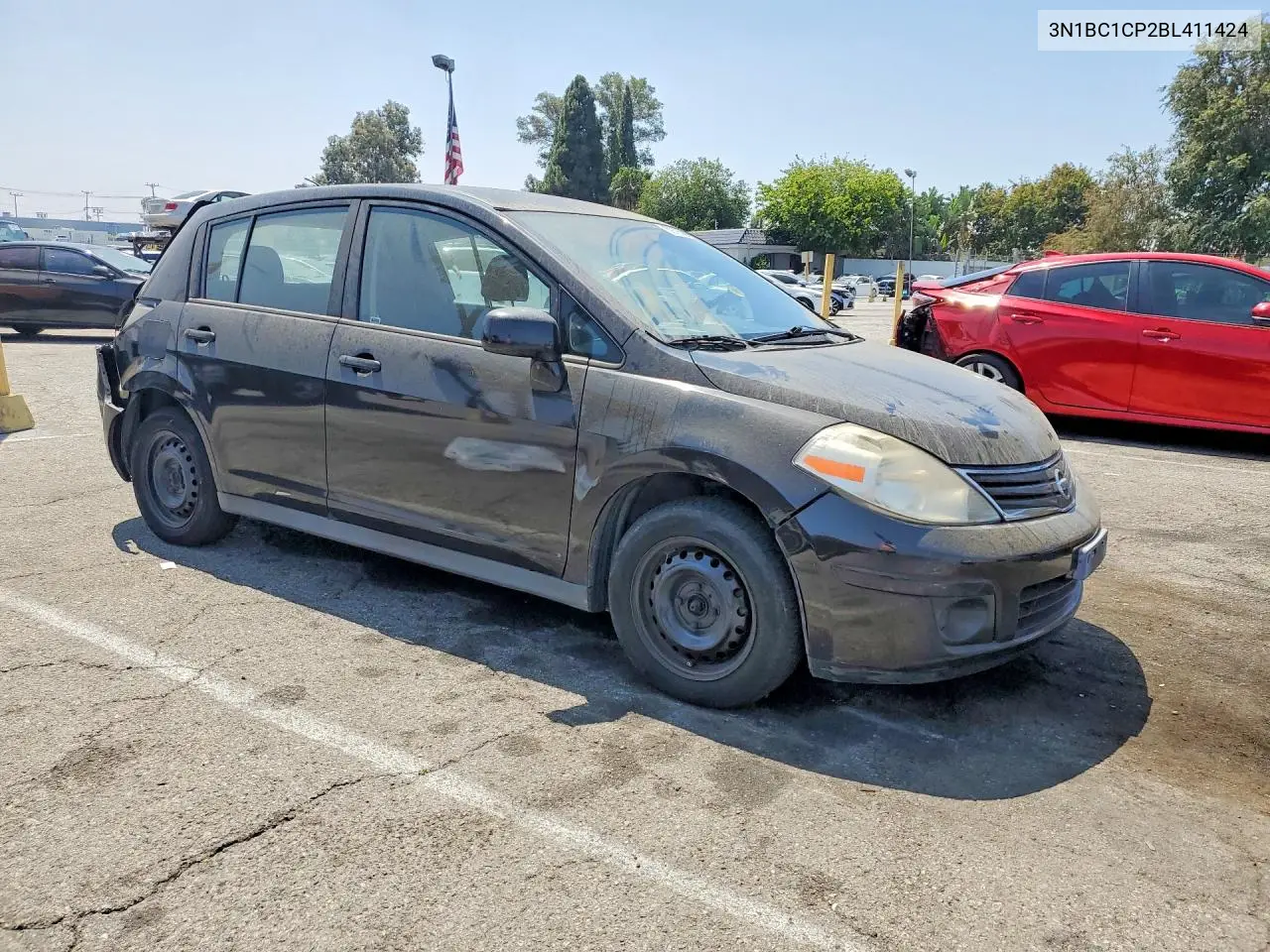 2011 Nissan Versa 1.8 S VIN: 3N1BC1CP2BL411424 Lot: 59185096