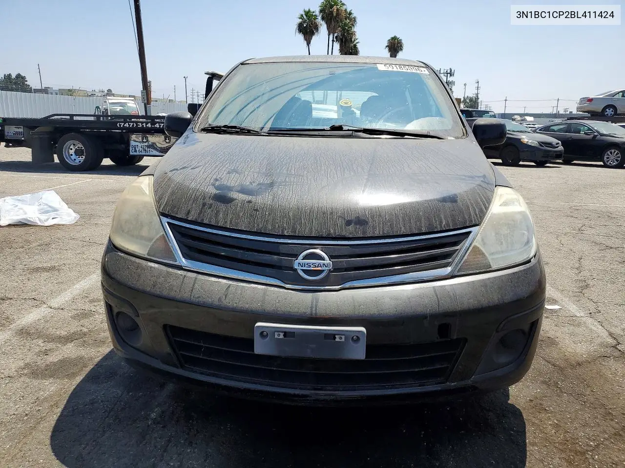 2011 Nissan Versa 1.8 S VIN: 3N1BC1CP2BL411424 Lot: 59185096