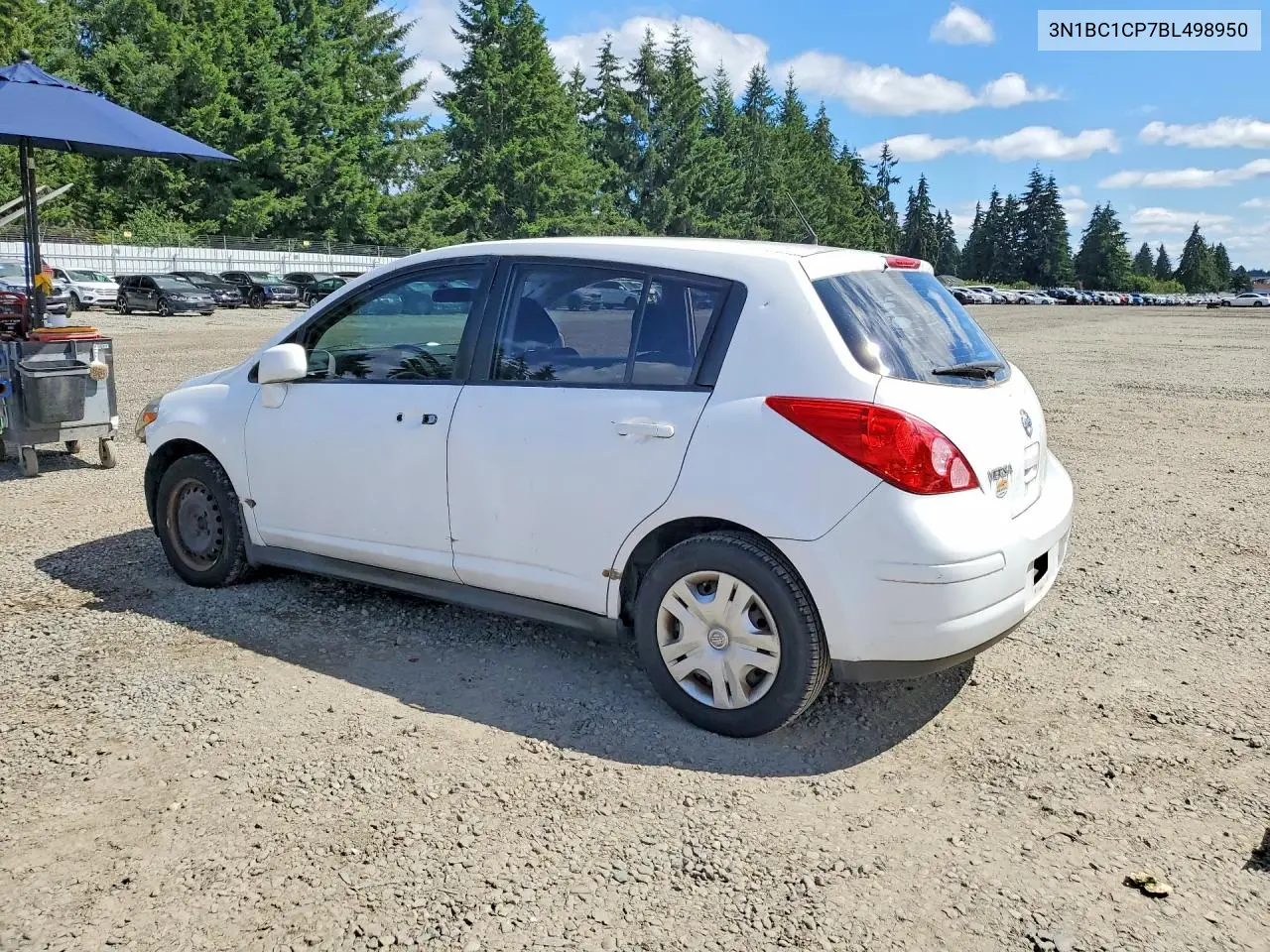 2011 Nissan Versa S/Sl VIN: 3N1BC1CP7BL498950 Lot: 61437966