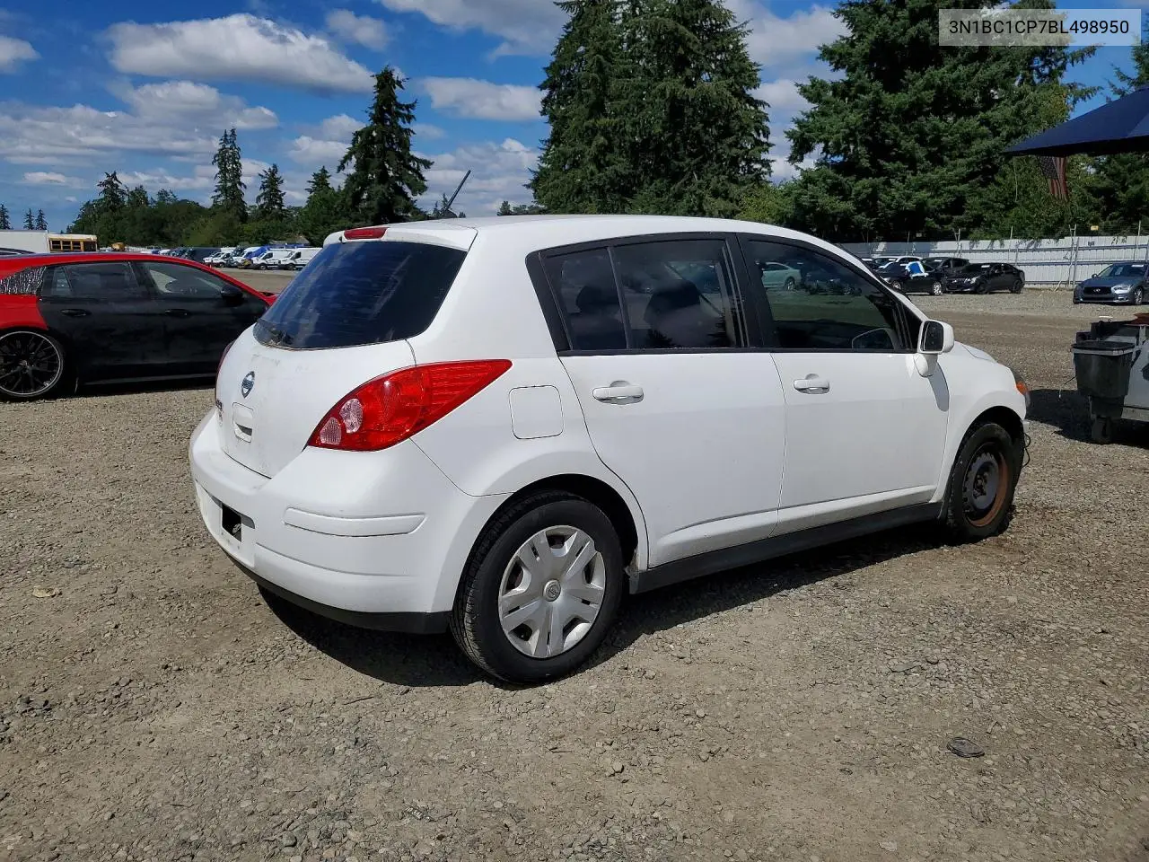 2011 Nissan Versa S/Sl VIN: 3N1BC1CP7BL498950 Lot: 61437966