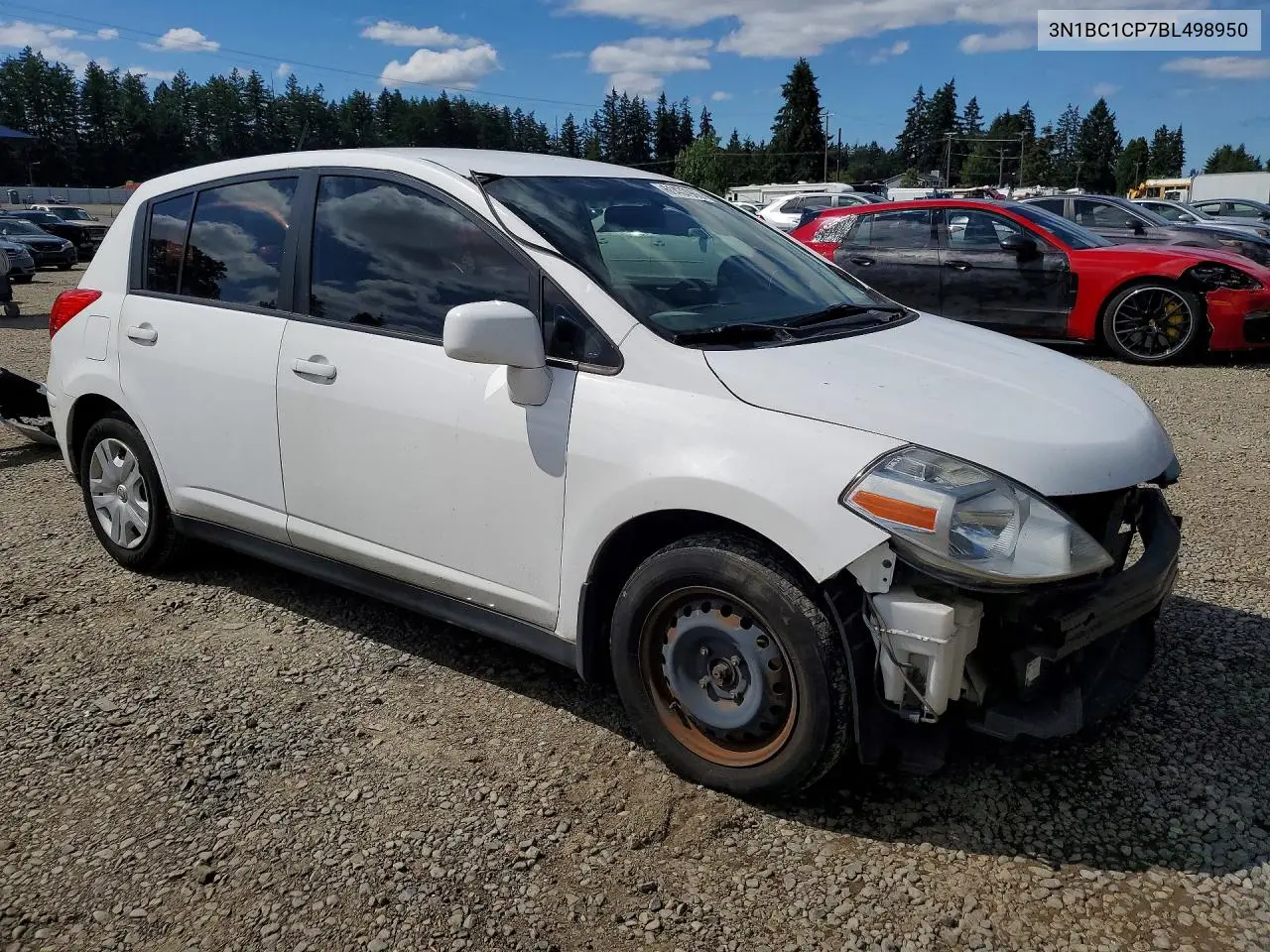 2011 Nissan Versa S/Sl VIN: 3N1BC1CP7BL498950 Lot: 61437966